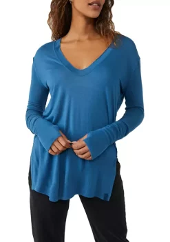 Hot Sale ✔️ Free People Fresh and Clean Long Sleeve T-Shirt 🤩 -Free People Sales Belk 1000