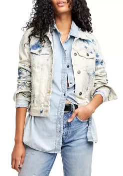 Cheapest 🎁 Free People Rumors Denim Jacket 🥰 -Free People Sales Belk 1006