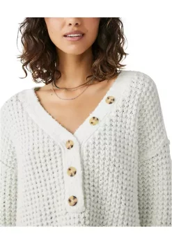 Budget 🎉 Free People Whistle Thermal Henley 👕 Shirt 🎁 -Free People Sales Belk 1019
