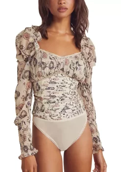 Cheap 🤩 Free People Brunch Date Bodysuit 🤩 -Free People Sales Belk 1045