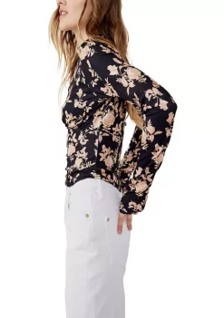 Top 10 😀 Free People Dinner Party Printed Top 🔔 -Free People Sales Belk 1075