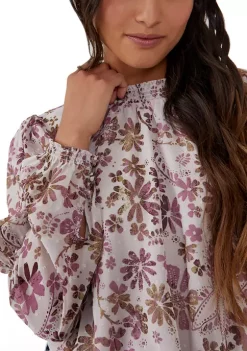 Hot Sale ❤️ Free People Clarissa Printed Top 🌟 -Free People Sales Belk 1118