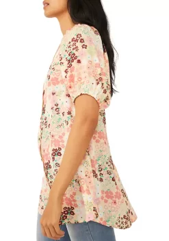 Outlet 🎁 Free People Callie Printed Tunic 👍 -Free People Sales Belk 1196
