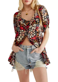 Outlet 🎁 Free People Callie Printed Tunic 👍 -Free People Sales Belk 1199