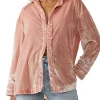 Wholesale 🤩 Free People Marianna Velvet 👕 Shirt 😉