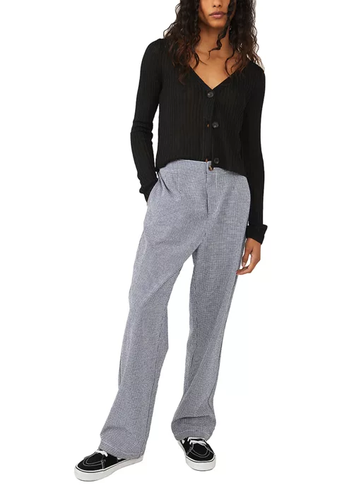 New โจ Free People Kate Plaid Straight Leg Pants ๐ 5 New โจ Free People Kate Plaid Straight Leg Pants ๐ - Image 5