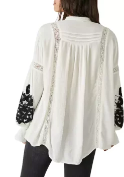 New 🤩 Free People Tusalossa Embroidered Top 😀 -Free People Sales Belk 1532