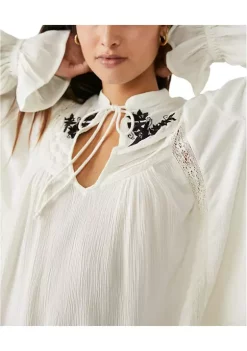 New 🤩 Free People Tusalossa Embroidered Top 😀 -Free People Sales Belk 1534