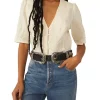 Deals 🎉 Free People Laurie Embroidered Blouse 🔔