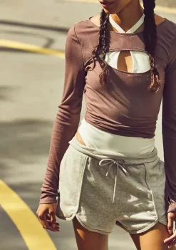 New 🤩 FP Movement Long Sleeve Second Wind Layer T-Shirt 🔔 -Free People Sales Belk 1743