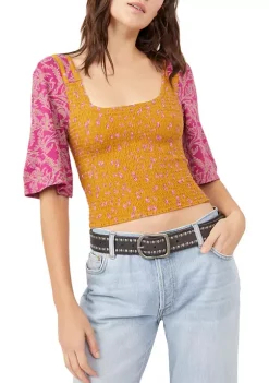 Best Sale ✔️ Free People Marigold Top 😍 -Free People Sales Belk 1859