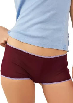 Top 10 ✔️ Free People Rose Smoke Combo Mesh Boyshorts 👏 -Free People Sales Belk 1913