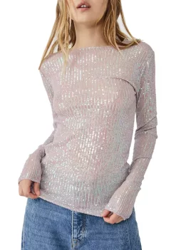 Coupon 🥰 Free People Gold Rush Long Sleeve Top 💯 -Free People Sales Belk 196