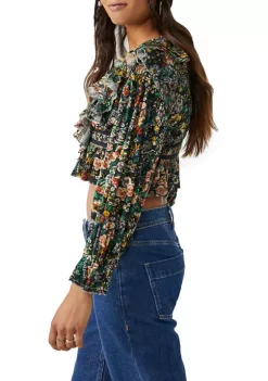 Brand new 😉 Free People Rudi Ruffle Top 🔔 -Free People Sales Belk 2033