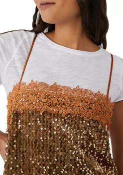 Hot Sale 😉 Free People That Girl Sequin Slip 👗 Dress ❤️ -Free People Sales Belk 2060