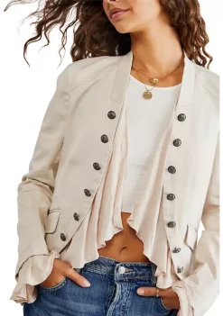 Flash Sale 🤩 Free People Ruffles Romance Jacket ✨ -Free People Sales Belk 2081