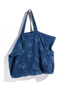 Brand new 💯 Free People Organic Veg Dyed Printed Tote 🥰 -Free People Sales Belk 2093