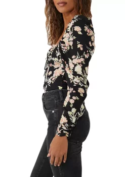 Top 10 ❤️ Free People Hilary Printed Top 🎁 -Free People Sales Belk 2114