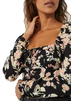 Top 10 ❤️ Free People Hilary Printed Top 🎁 -Free People Sales Belk 2115