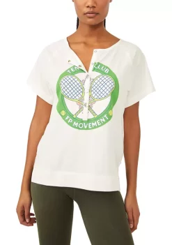 Cheap 👍 FP Movement Inhale Henley Graphic T-Shirt ✨ -Free People Sales Belk 2159