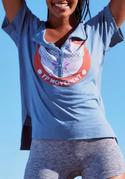 Cheap 👍 FP Movement Inhale Henley Graphic T-Shirt ✨ -Free People Sales Belk 2160