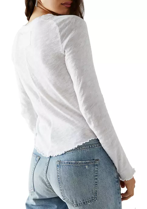 New ๐ Free People Be My Baby Long Sleeve Top โจ 2 New ๐ Free People Be My Baby Long Sleeve Top โจ - Image 2