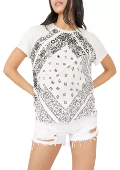 Outlet 🌟 Free People We The Free Bandana T-Shirt 💯 -Free People Sales Belk 2273