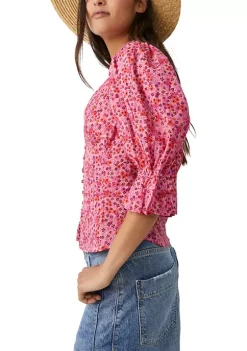 Outlet 🛒 Free People I Found You Printed Top 🥰 -Free People Sales Belk 2330