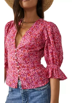 Outlet 🛒 Free People I Found You Printed Top 🥰 -Free People Sales Belk 2331