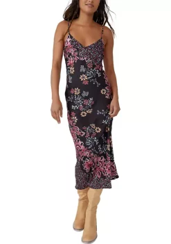 Promo 👍 Free People Your Better Side Midi Slip 👗 Dress ❤️ -Free People Sales Belk 235