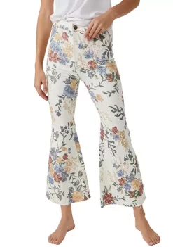 Brand new 🧨 Free People Printed Cropped Flare 👖 Jeans 🧨