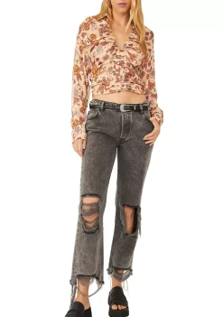 Promo 🥰 Free People I Got You Printed Top ❤️ -Free People Sales Belk 2679