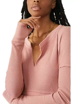 Discount 🥰 Free People We the Free Monterey Thermal 👚 Shirt 🎁 -Free People Sales Belk 3