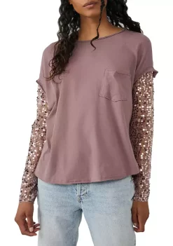 Coupon 🤩 Free People Celine T-Shirt ✔️ -Free People Sales Belk 311