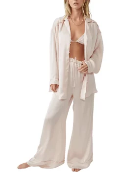 Best Sale 💯 Free People Dreamy Days Solid Pajama Set 🧨 -Free People Sales Belk 325