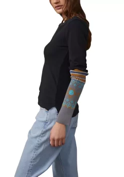 Buy ✔️ Free People We the Free Mikah Layering Cuff Knit Top 💯 -Free People Sales Belk 398