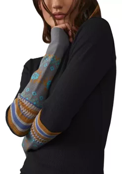 Buy ✔️ Free People We the Free Mikah Layering Cuff Knit Top 💯 -Free People Sales Belk 399