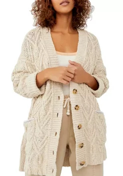 Buy ⌛ Free People Montana Cable Knit Cardigan ⭐