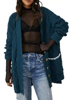 Buy ⌛ Free People Montana Cable Knit Cardigan ⭐ -Free People Sales Belk 716