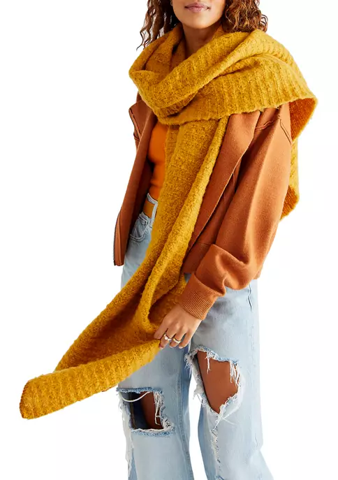 New ๐ Free People Ripple Recycled Blend Blanket Scarf โ๏ธ 1 New ๐ Free People Ripple Recycled Blend Blanket Scarf โ๏ธ