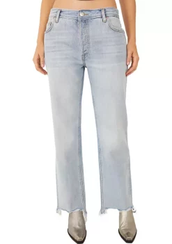 Top 10 🧨 Free People We The Free Jean Maggie Straight 👖 Jeans 🔔 -Free People Sales Belk 849