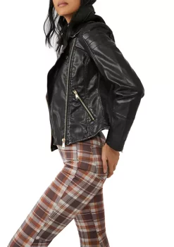 Best Sale 😍 Free People Harriett Vegan Leather Jacket ✨ -Free People Sales Belk 862