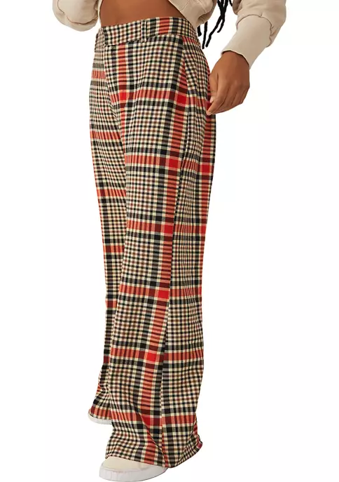 Best Pirce 😀 Free People Plaid Jules Pants 👏 3 Best Pirce 😀 Free People Plaid Jules Pants 👏 - Image 3