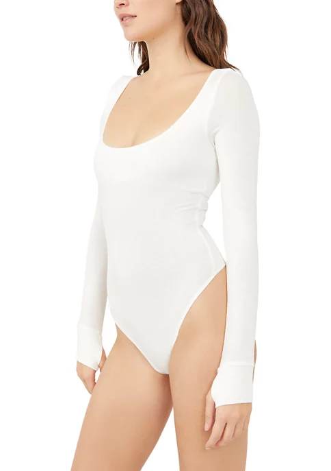 Cheap 🤩 Free People Settle In Scoop Neck Bodysuit 😀 3 Cheap 🤩 Free People Settle In Scoop Neck Bodysuit 😀 - Image 3