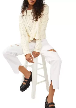 Cheapest 🌟 Free People Cutting Edge Cable Knit Sweater ⌛ -Free People Sales Belk 930