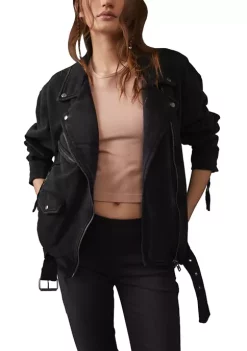 Deals 🎉 Free People Rebel Knit Moto Jacket ⌛